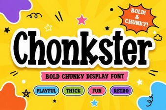 Chonkster Fonts: Bold Designs for Creative Projects