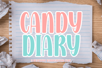 Candy Diary Font for Sweet Designs