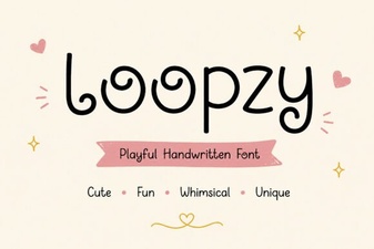 Loopzy Font: Designs with Creative Curves