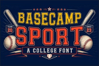Basecamp Sport Font Designs and Project Ideas