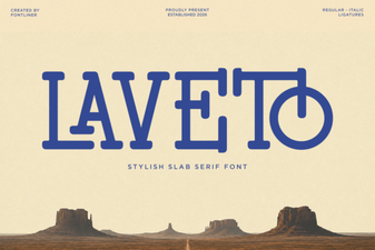 Laveto Font: Modern Design for Creative Projects